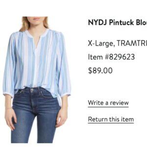NYDJ Pintuck blouse